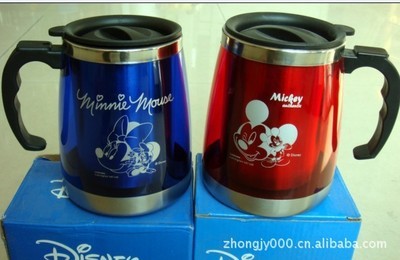 【光面雙層保溫杯 可印字保溫杯 米奇保溫杯 促銷廣告禮品定制】?jī)r(jià)格,廠家,圖片,保溫杯、保溫桶,長(zhǎng)沙欣茂文化傳播禮品部-